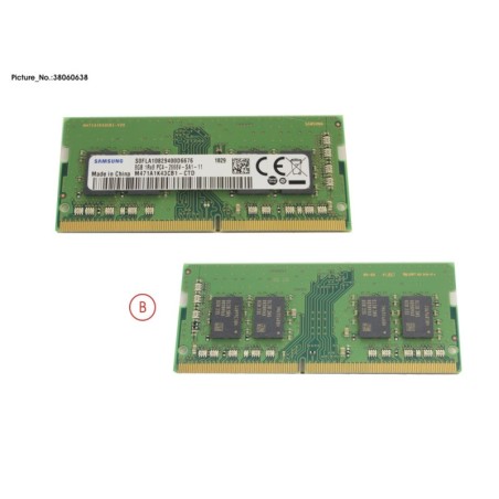 38060638 - MEMORY 8GB DDR4-2666 SO