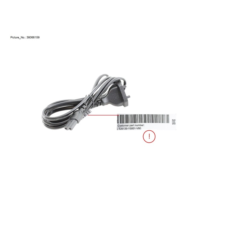 38066159 - CABLE POWER IND 2P 1.8M