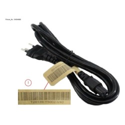 34084986 - CABLE POWER (CH) 3P C5 1.8M