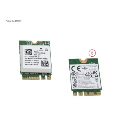 34083051 - WLAN 802.11AX.WI-FI 6 +BT5.2
