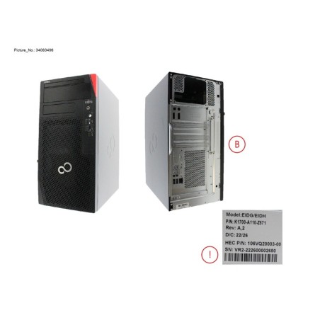 34083496 - CHASSIS KIT VER2 PX011 W.O FANNCABLE