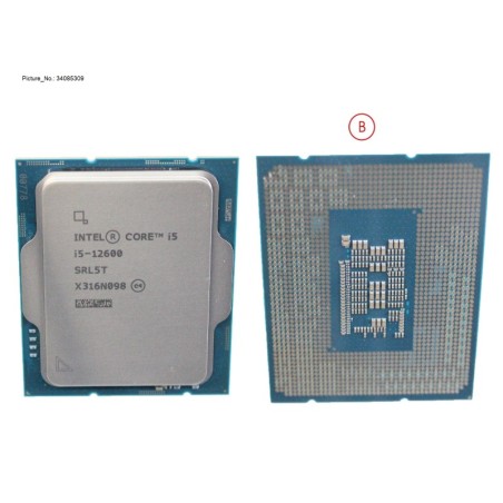 34085309 - CPU INTEL CORE I5-12600 3.3GHZ 65W