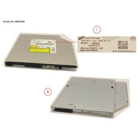 38049360 - BD UHD XL WRITER SL (9.5MM)