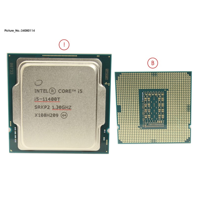 34080114 - CPU INTEL CORE I5-11400T 1.3GHZ 35W