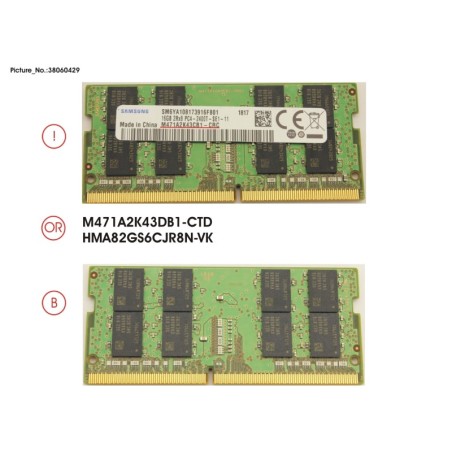 38060429 - MEMORY 16GB DDR4-2133 SO