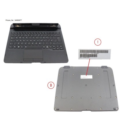 34082977 - KEYBOARD DOC UK W. BL.UKCA.NEW WIN K
