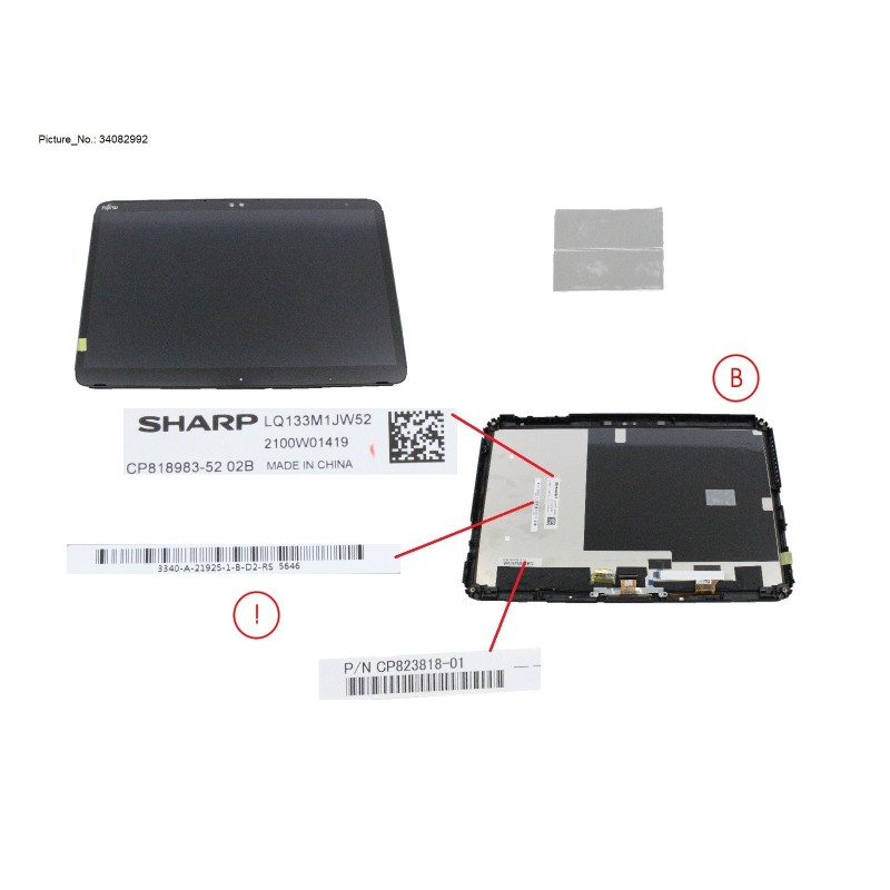 34082992 - LCD ASSY. NON SC (INCL. FPC)