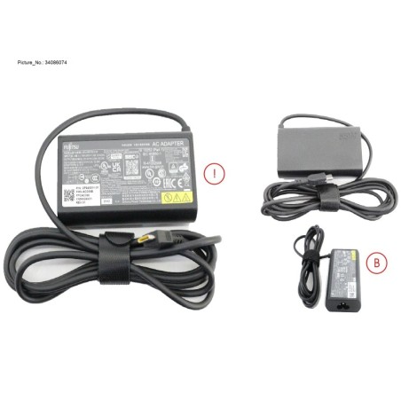 34086074 - AC-ADAPTER 19V 65W (3PIN. TYPE-C) UKCA