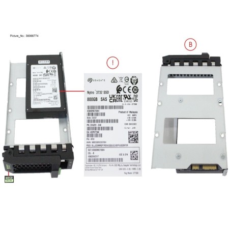 38066774 - SSD SAS 12G WI 800GB IN LFF SLIM