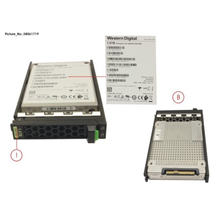 38061719 - SSD SAS 12G 1.6TB MIXED-USE 2.5  H-P EP