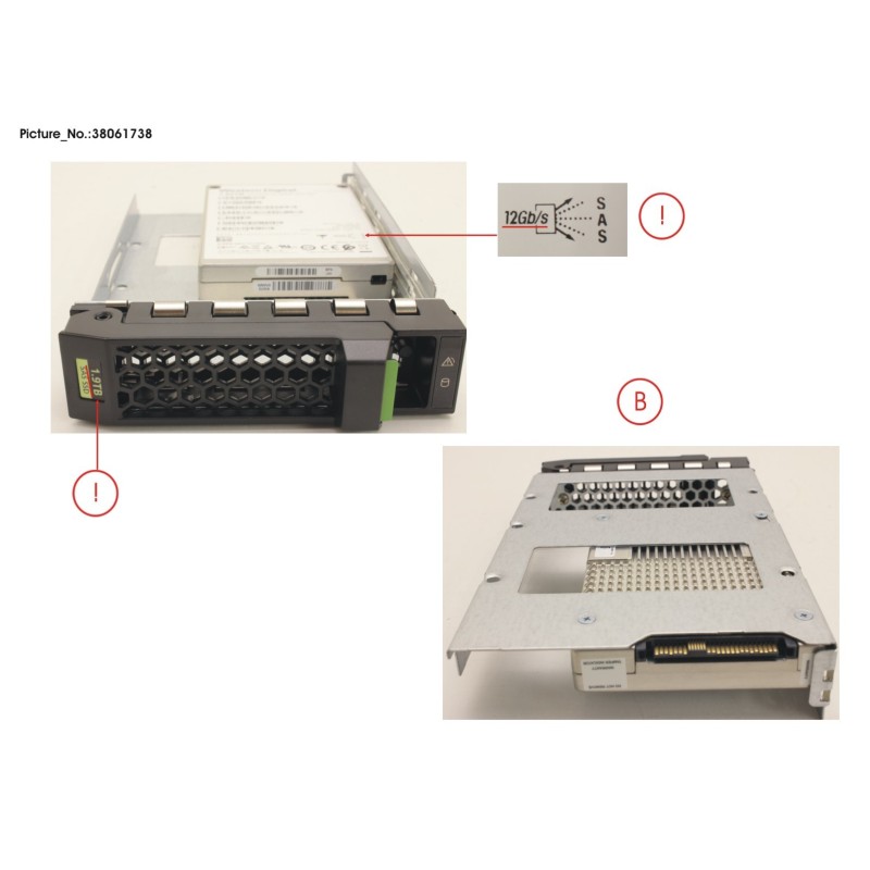 38061738 - SSD SAS 12G 1.92TB READ-INT. 3.5  H-P EP