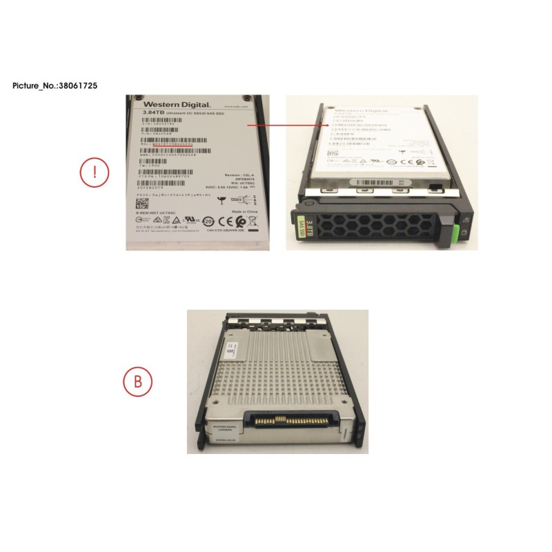 38061725 - SSD SAS 12G 3.84TB READ-INT. 2.5  H-P EP