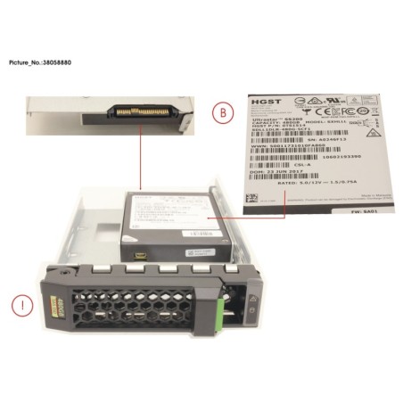 38058880 - SSD SAS 12G 480GB READ-INT. 3.5  H-P EP