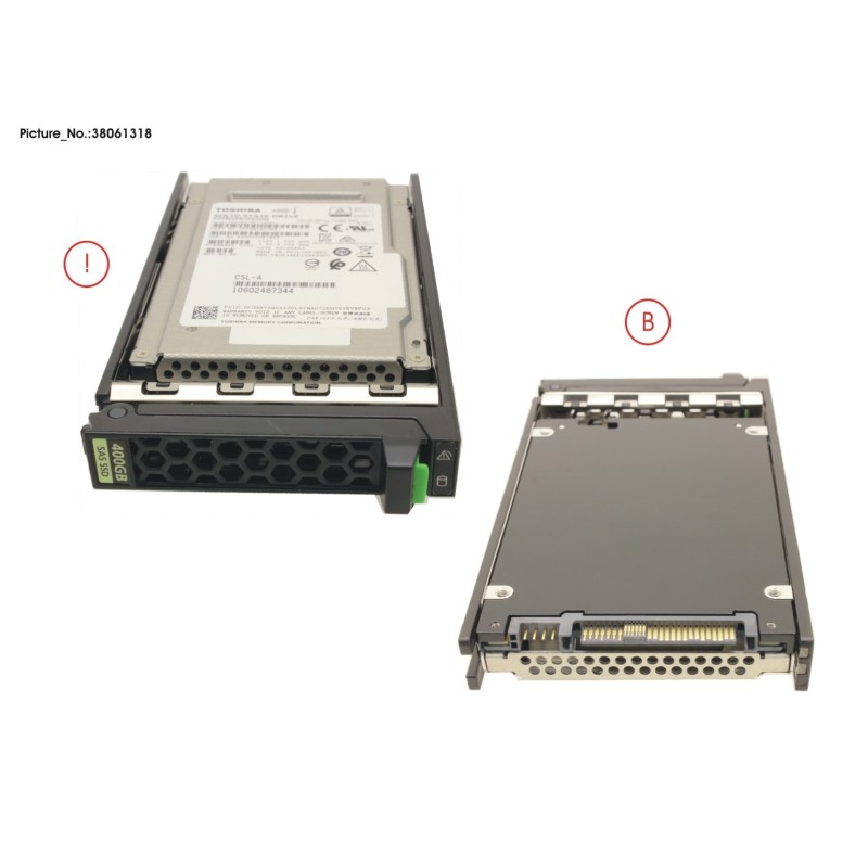 38061318 - SSD SAS SED 12G 400GB WRITE-INT 2.5  H-P