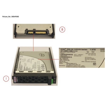 38049585 - SSD SATA 6G 1.6TB READ-INT. 2.5  H-P EP