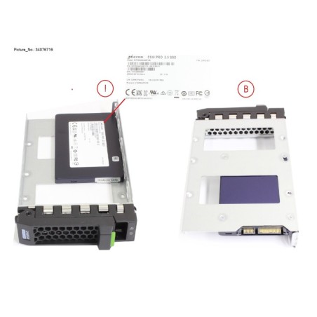 34076716 - SSD SATA 6G 240GB READ-INT. 3.5  H-P EP