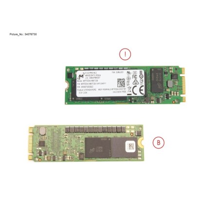 34076730 - SSD SATA 6G 480GB M.2 N H-P
