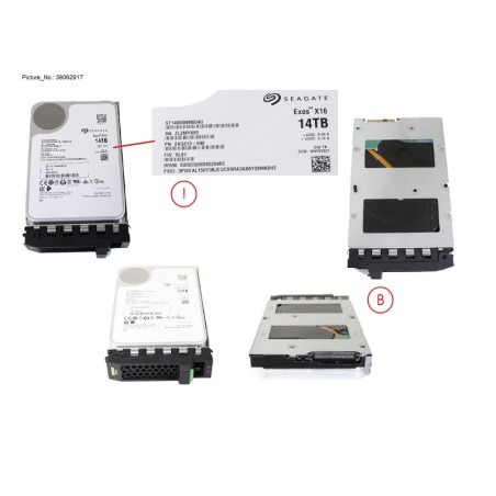 38062917 - HD SAS 12G 14TB 7.2K 512E SED H-PL 3.5