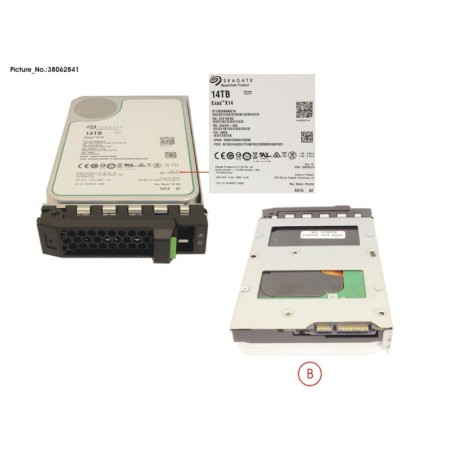 38062841 - HD SATA 6G 14TB 7.2K 512E HOT PL 3.5  BC