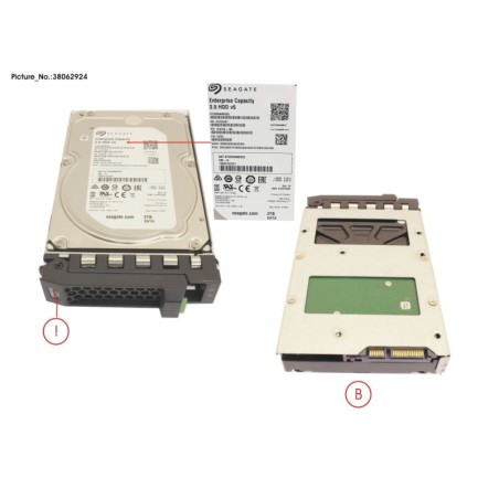 38062924 - HD SATA 6G 2TB 7.2K HOT PL 3.5  BC
