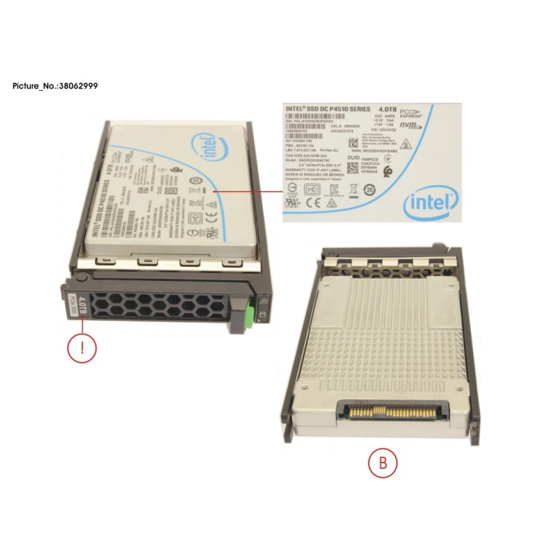 38062999 - SSD PCIE3 4TB READ-INT. 2.5  H-P EP