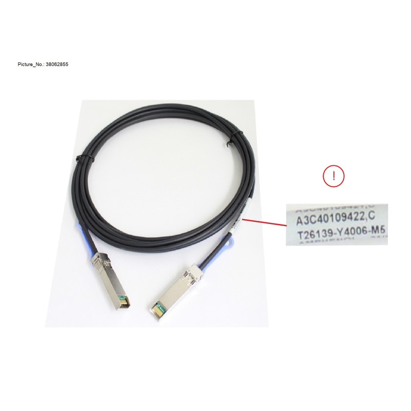 38062855 - SFP+ ACTIVE TWINAX CABLE FUJITSU 5M