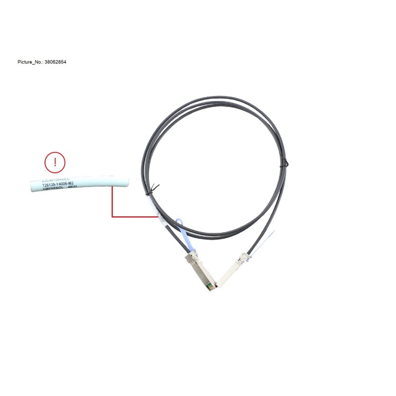 38062854 - SFP+ ACTIVE TWINAX CABLE FUJITSU 2M