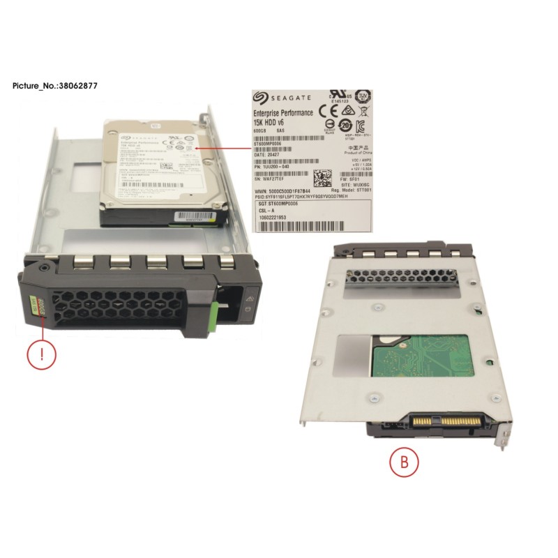 38062877 - HD SAS 12G 600GB 15K HOT PL 3.5  EP