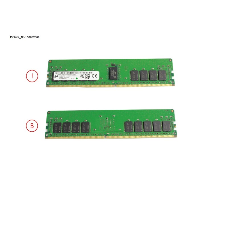 38062868 - 16GB (1X16GB) 2RX8 DDR4-2933 R ECC