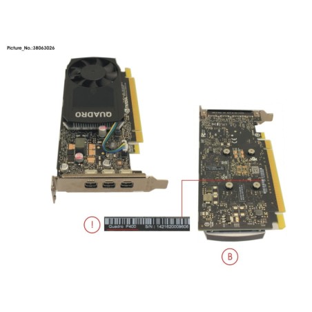 38063026 - NVIDIA QUADRO P400 2GB. LOW PROFILE