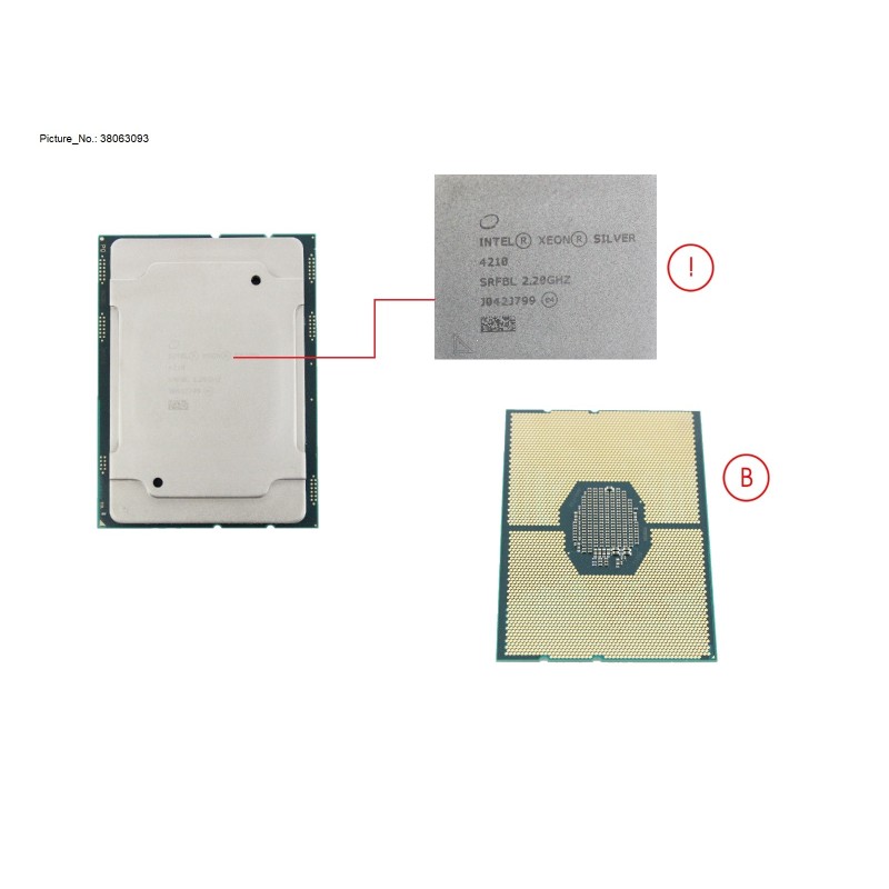 38063093 - CPU INTEL XEON SILVER 4210 2200 85W