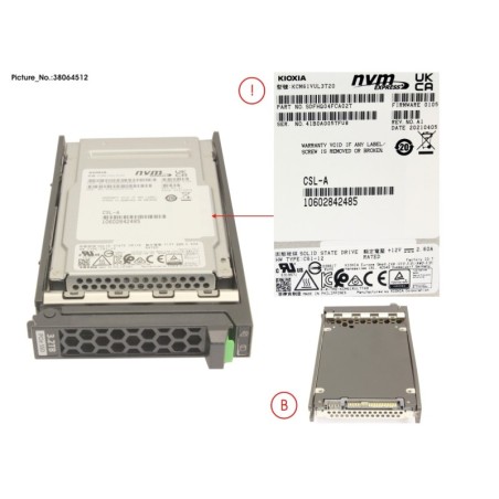 38064512 - SSD PCIE4 SFF MU 3.2TB