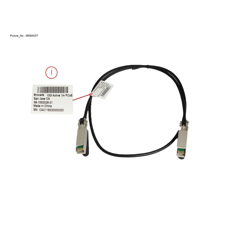 38064037 - SFP+ ACTIVE TWINAX CABLE 1M