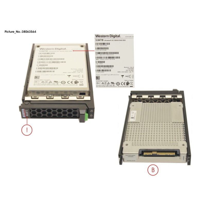 38063564 - SSD SAS 12G 3840GB RI 2.5  HOT PL EP
