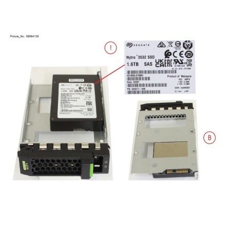 38064135 - SSD SAS 12G MU 1.6TB IN LFF SLIM