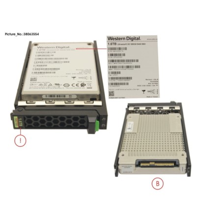 38063554 - SSD SAS 12G 1600GB MU 2.5  HOT PL EP