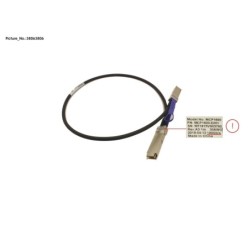 38063806 - MELLANOX COP. CABLE. 100GB.S. QSFP.LSZH.