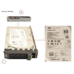 38047482 - HD SATA 6G 1TB 7.2K HOT PL 3.5   ECO