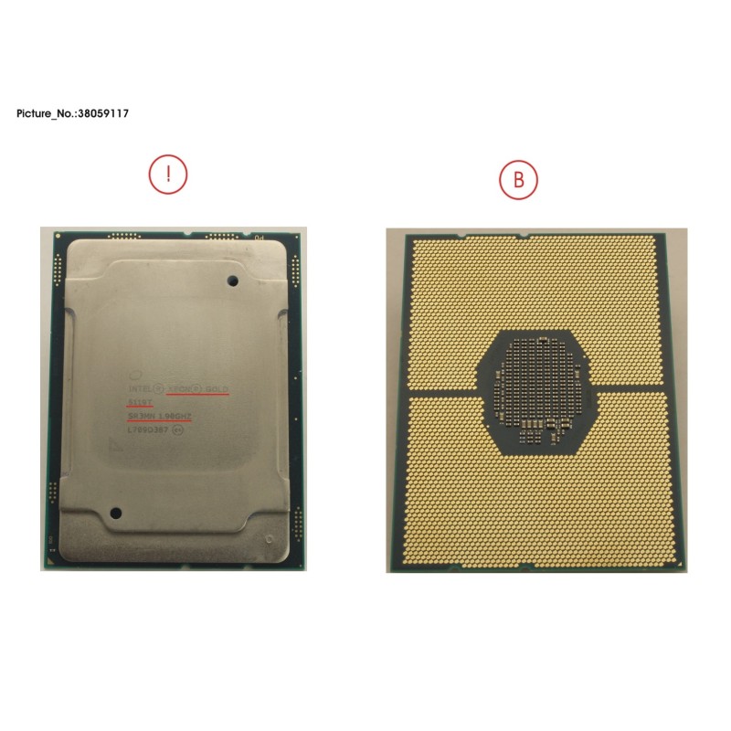 38059117 - CPU XEON GOLD 5119T 1.9GHZ 85W