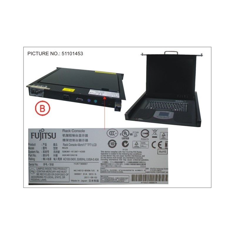38016687 - RC25 LCD.KB US ENG