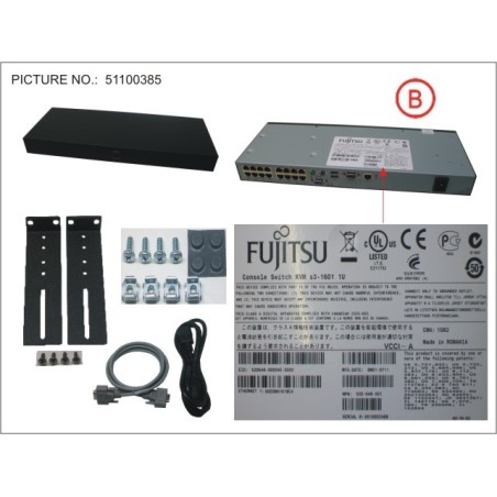 38018083 - CONSOLE SWITCH KVM S3-1601. 1U