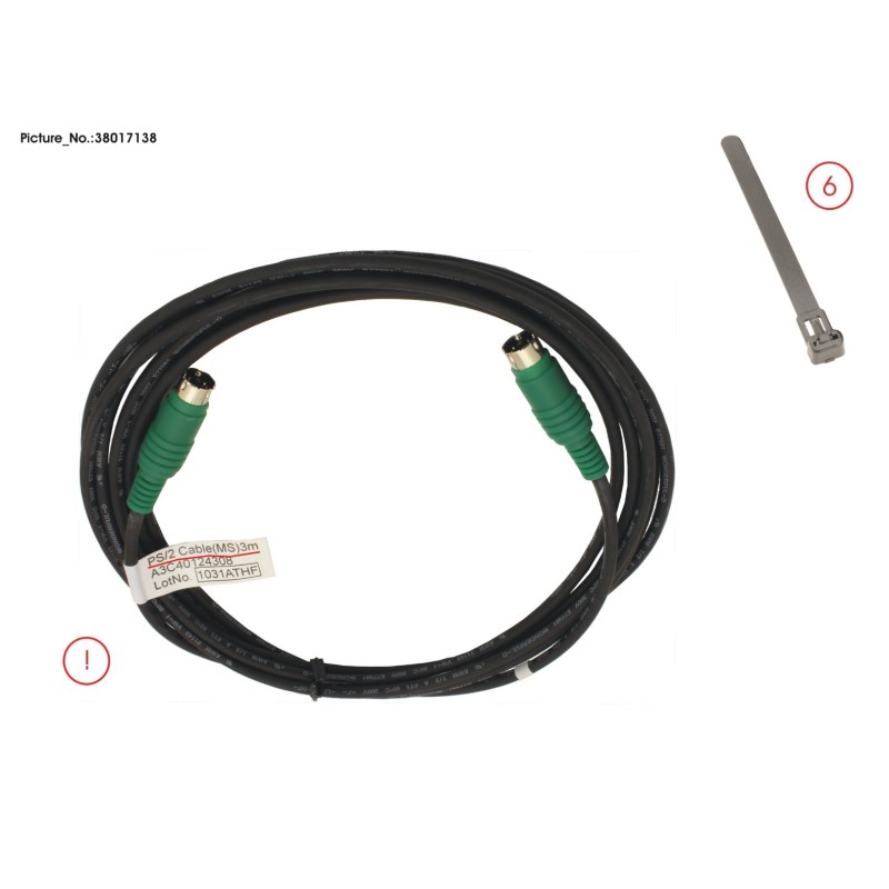 38017138 - PS.2 CABLE(MS) 3M