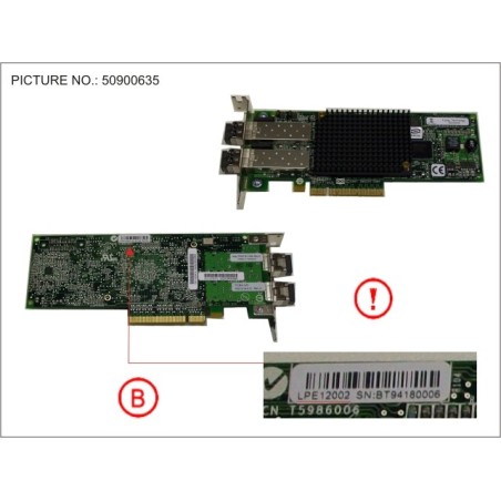 38008805 - FC CTRL 8GBIT.S LPE12002 MMF LC LP