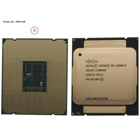 38041648 - CPU XEON E5-2680 V3 2.5GHZ 120W