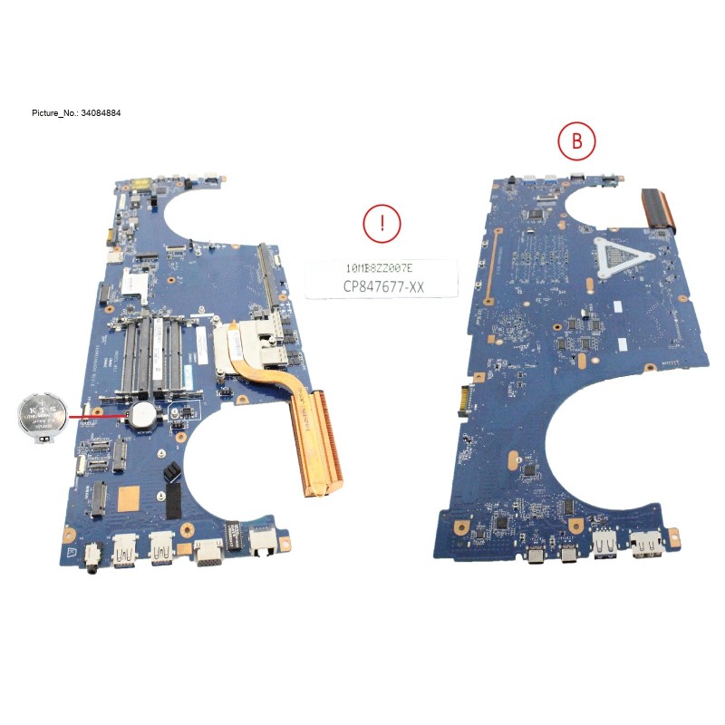 34084884 - MAINBOARD ASSY E3-1505M V6 (Z1) [PRVD]