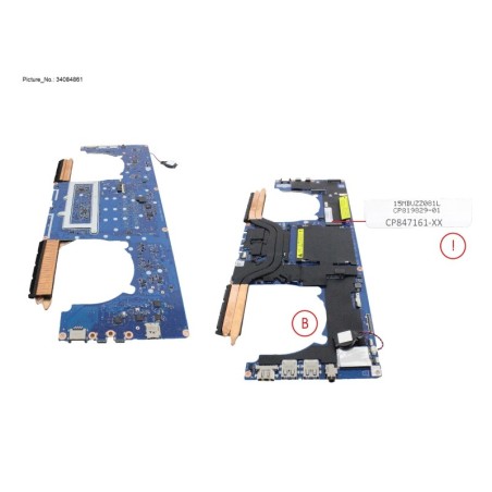 34084861 - MB ASSY I5 1145 G7 - NVIDIA T500 [PRVD]