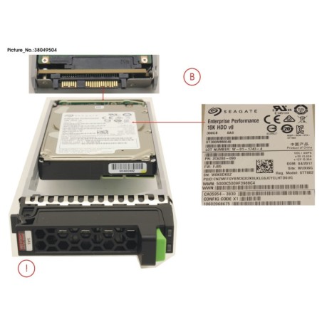 38049504 - DX S4 HD DRIVE 2.5   300GB 10K