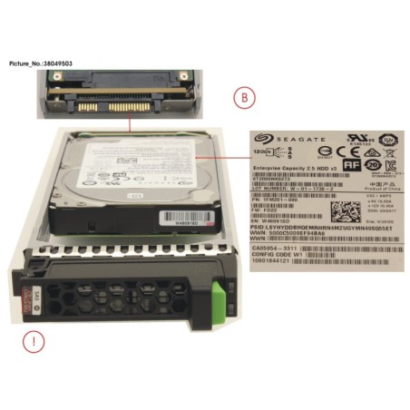 38049503 - DX S4 HD DRIVE 2.5   2.0TB 7.2K