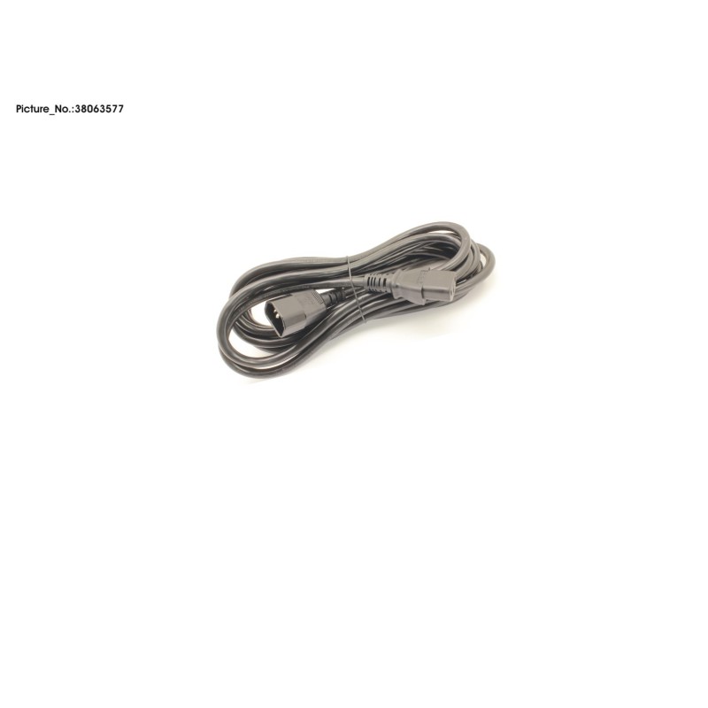 38063577 - CABLE POWERCORD RACK. 4M. BLACK