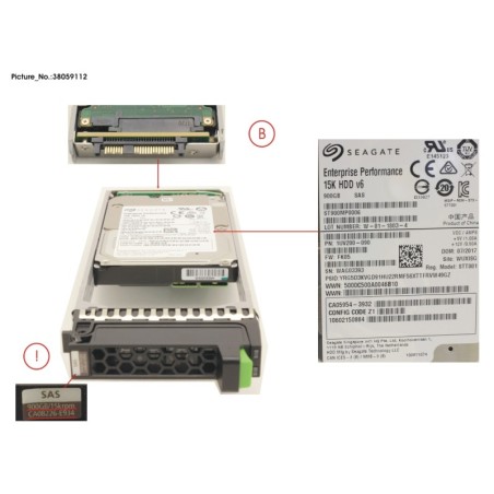 38059112 - DX S3.S4 HD DRIVE 2.5   900GB 15K